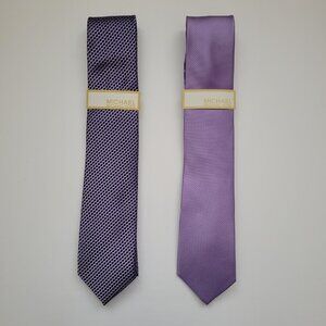 2 MICHAEL KORS NEW Men's Ties - 100% silk - $30 for both ties - MRP = $70 each